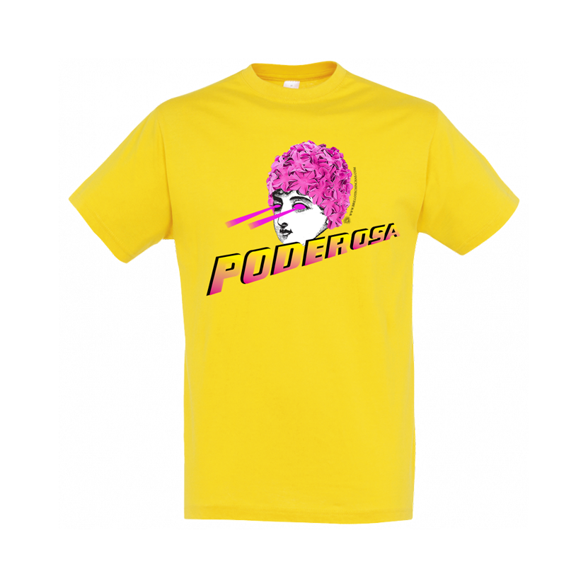 camiseta mujer poderosa amarilla